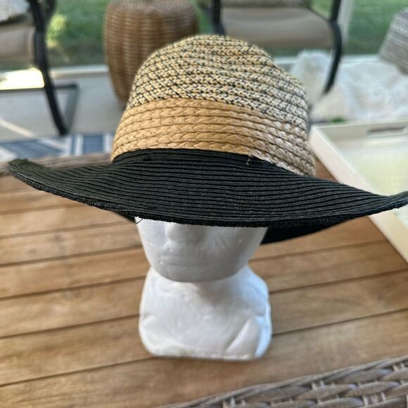 Vince Camuto Straw Sun Hat O/S - Picture 1 of 6